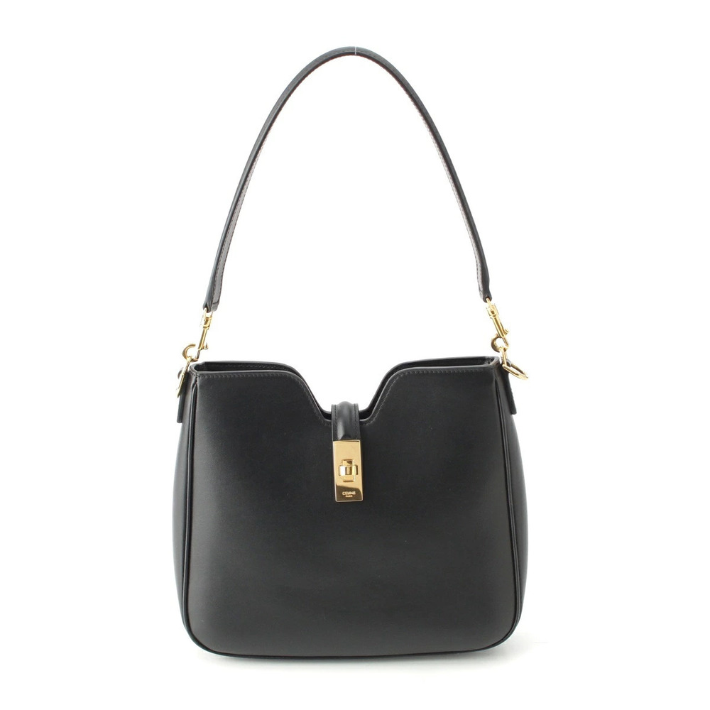 Celine Camille Seize Soft Smooth Calfskin Shoulder Bag Black